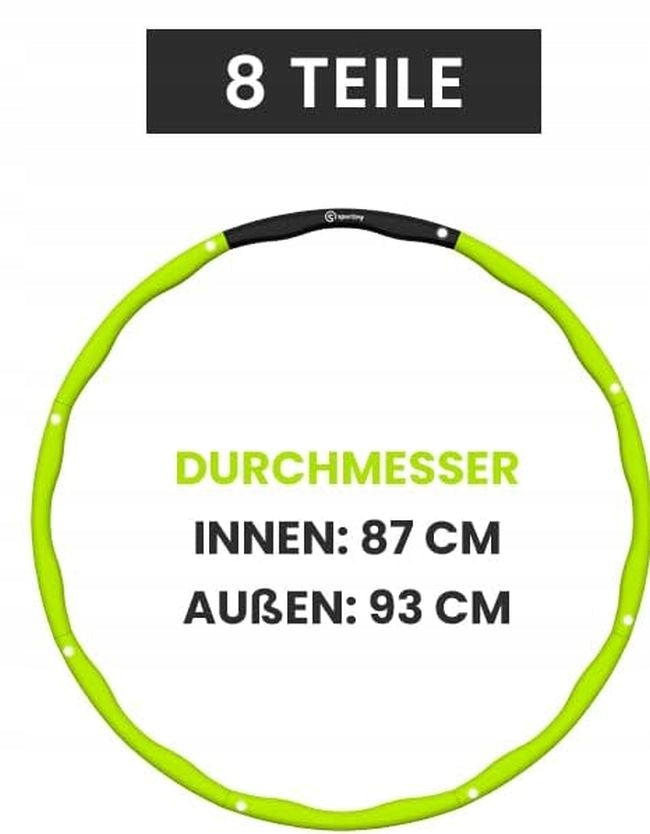 Fitness Sportins Hula Hop Adjustable with Protrusions for Weight Loss and Massage Color multicolor