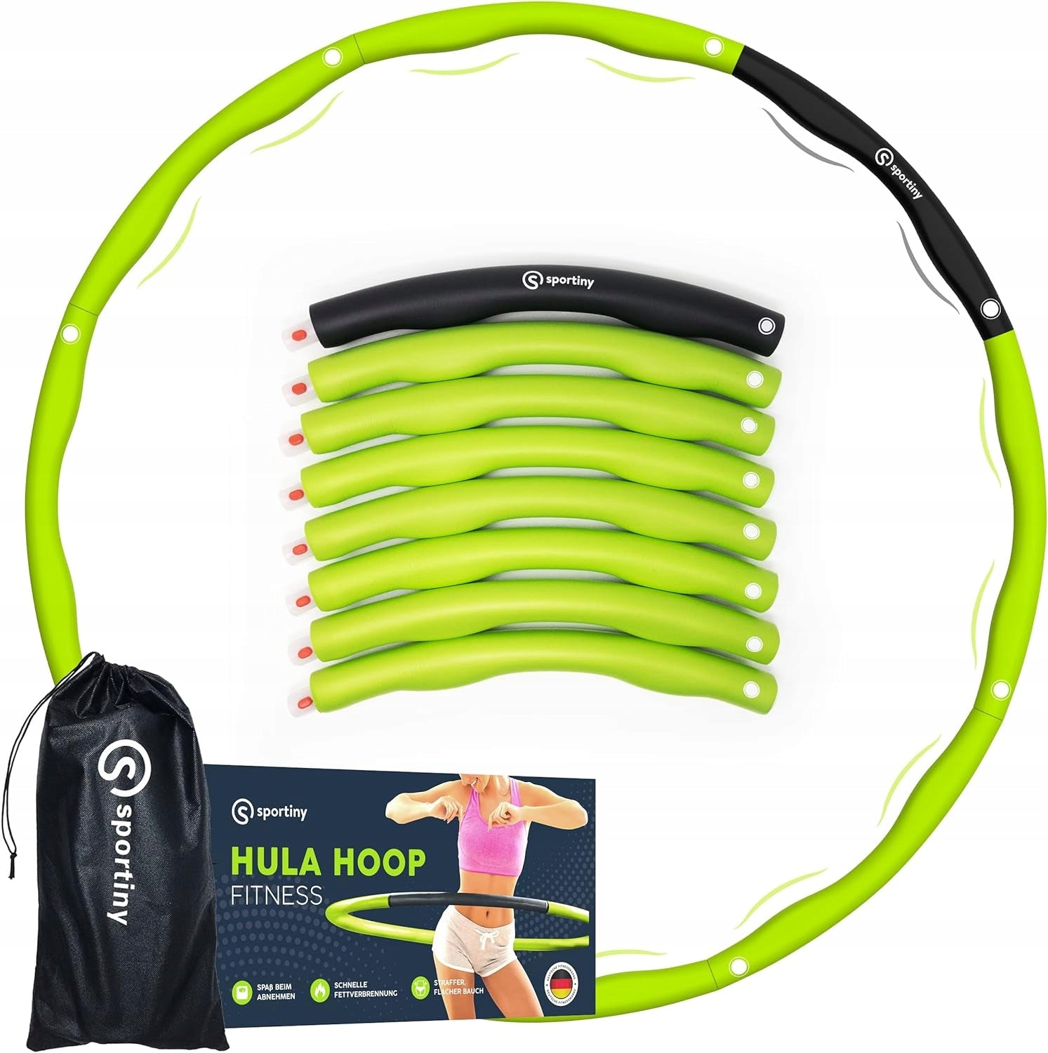 Fitness Sportins Hula Hop Adjustable with Protrusions for Weight Loss and Massage