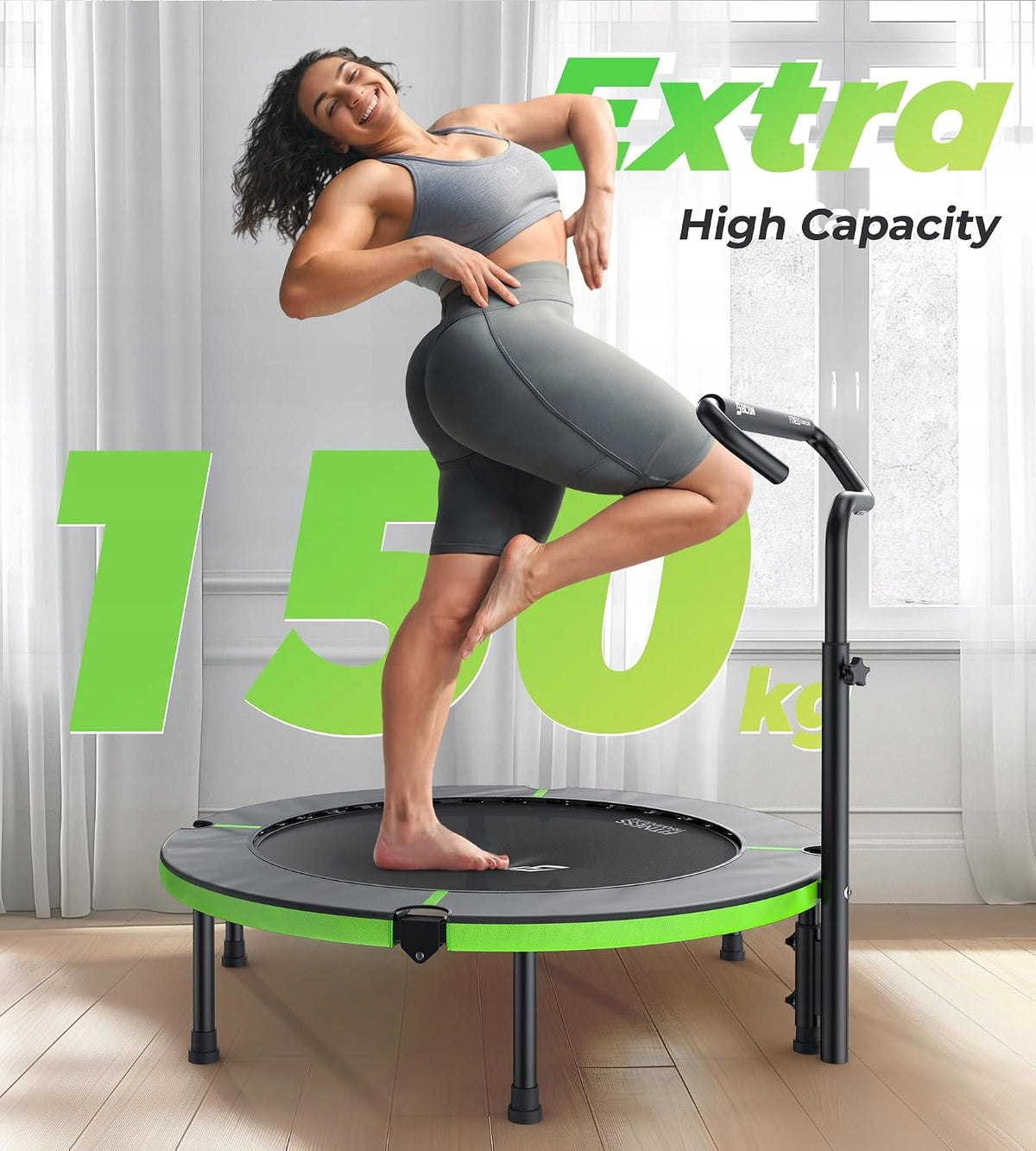 Fitness Trampoline BCAN 102 cm Folding with Adjustable Handle 150 kg Manufacturer code 3834617