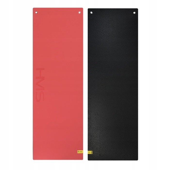 Fitness mat HMS club with holes MFK03 Red-Black Color red