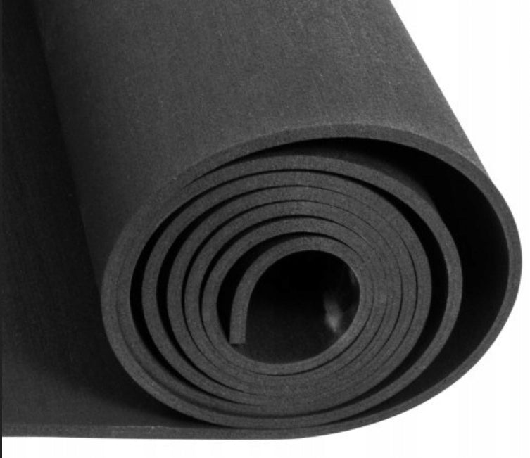 Fitness sports mat made of rubber granules Gym Trainer RUBBER 10 mm Color black