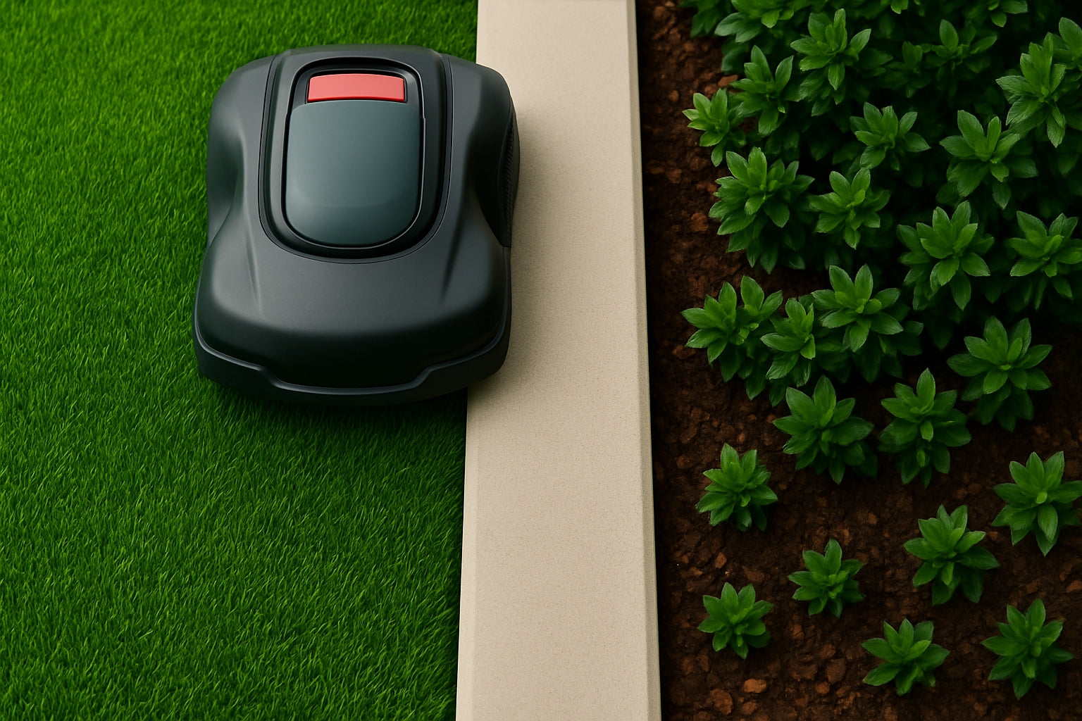Flat garden edging 100x15cm architectural concrete for lawn garden EAN (GTIN) 5907339053200