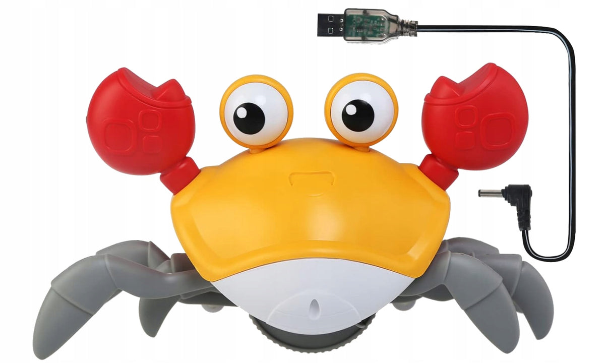 Fleeing Crawling CRAB INTERACTIVE TOY sounds play music of light