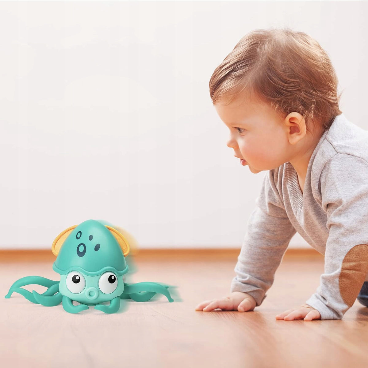 Fleeing Crawling Octopus INTERACTIVE Baby Crawling Toy Brand DK Investment