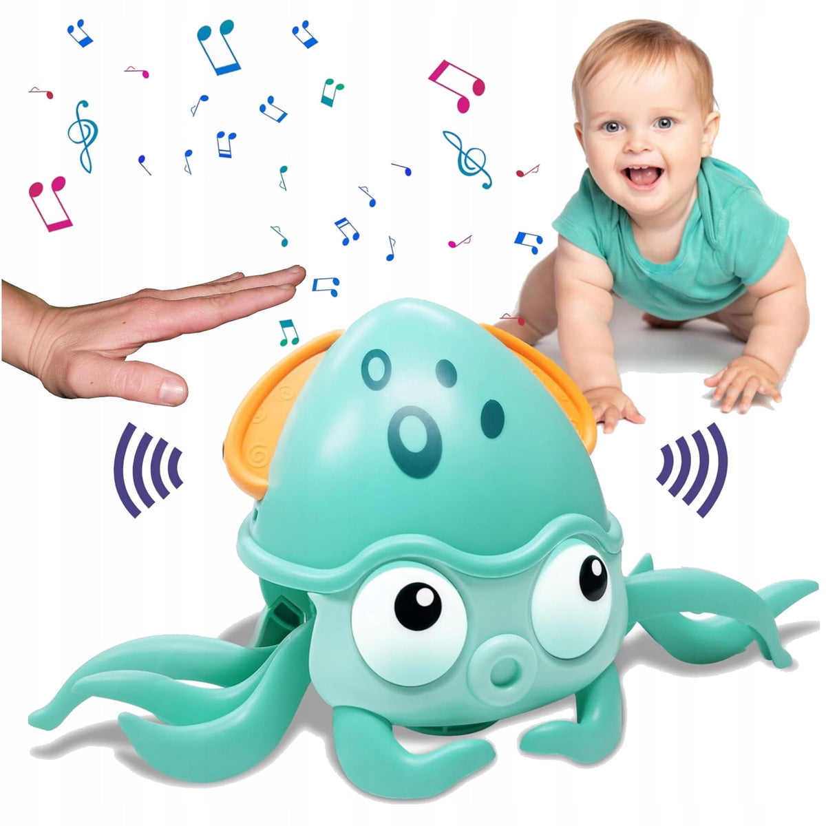Fleeing Crawling Octopus TOY INTERACTIVE sound music light