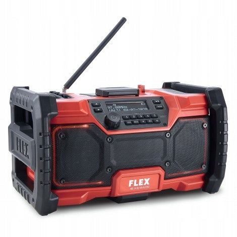 Flex RD 10.8 18V 230 cordless construction site radio with cable, batteries 484.857 Batteries included no