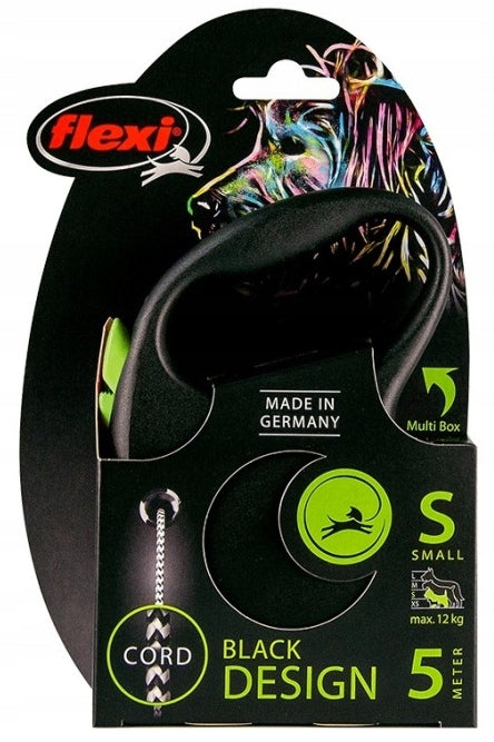 Flexi Black Design Automatic Dog Leash Cable S Green 5 m Manufacturer code FU20C5