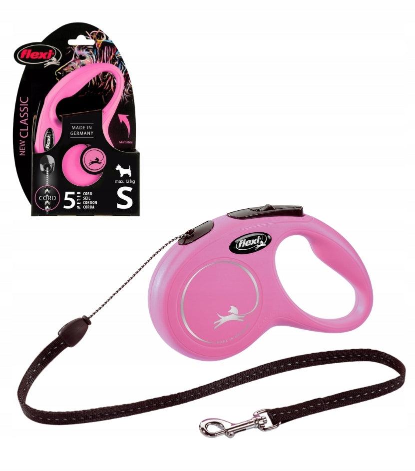 Flexi New Classic cable S 5m to 12kg pink