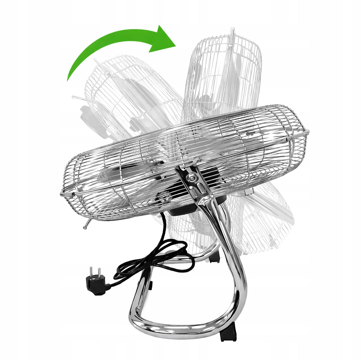 Floor Fan 30 cm 50W Chrome Powerful Circulator ART W022 ART Brand Art