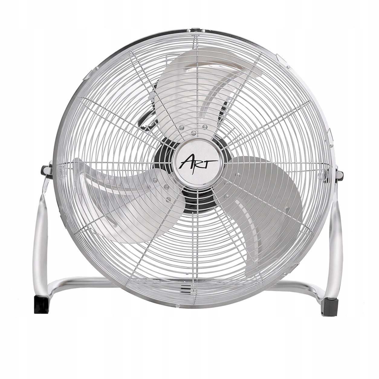 Floor Fan 30 cm 50W Chrome Powerful Circulator ART W022 ART Model Wentylator Podłogowy 50W Chrom W022 ART