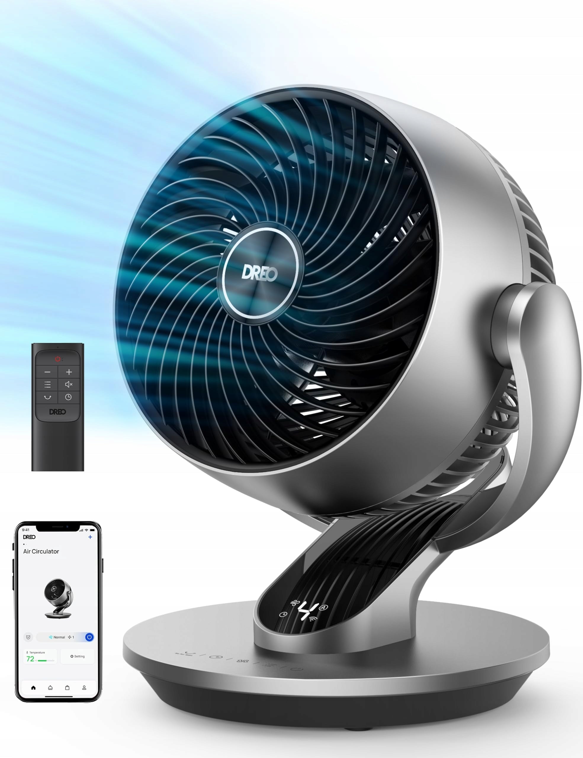 Floor Fan Dreo Fan Silver/Grey Manufacturer code 850043889854