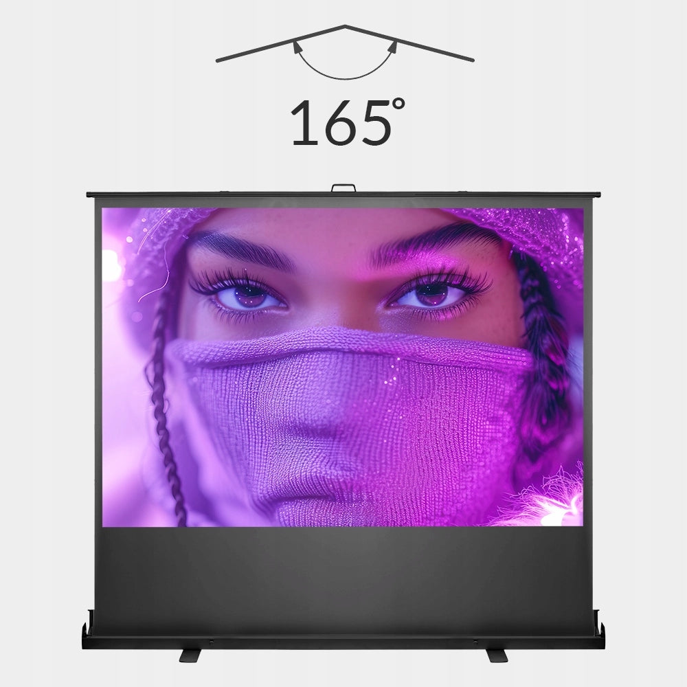 Floor Projection Screen 60 Inch SMALL 4:3 FULL HD 4K Portable POWERFUL Manufacturer code PRS-G01-60-43