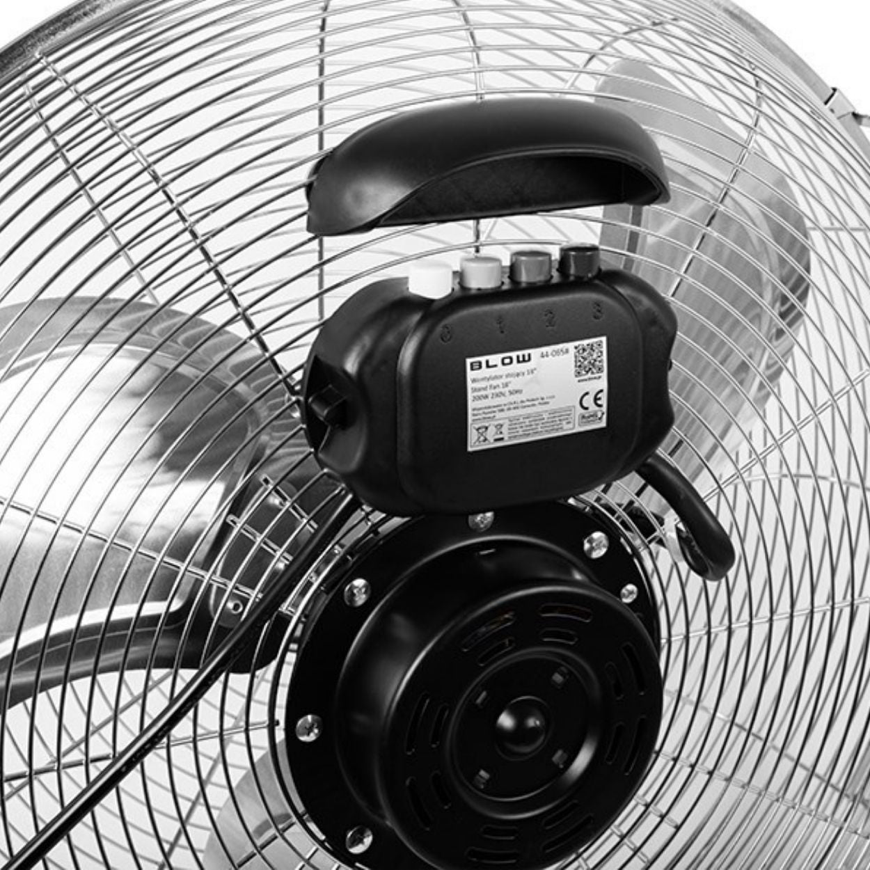 Floor fan BLOW 44-065 fan POWERFUL QUIET circulator Dominant color silver/gray