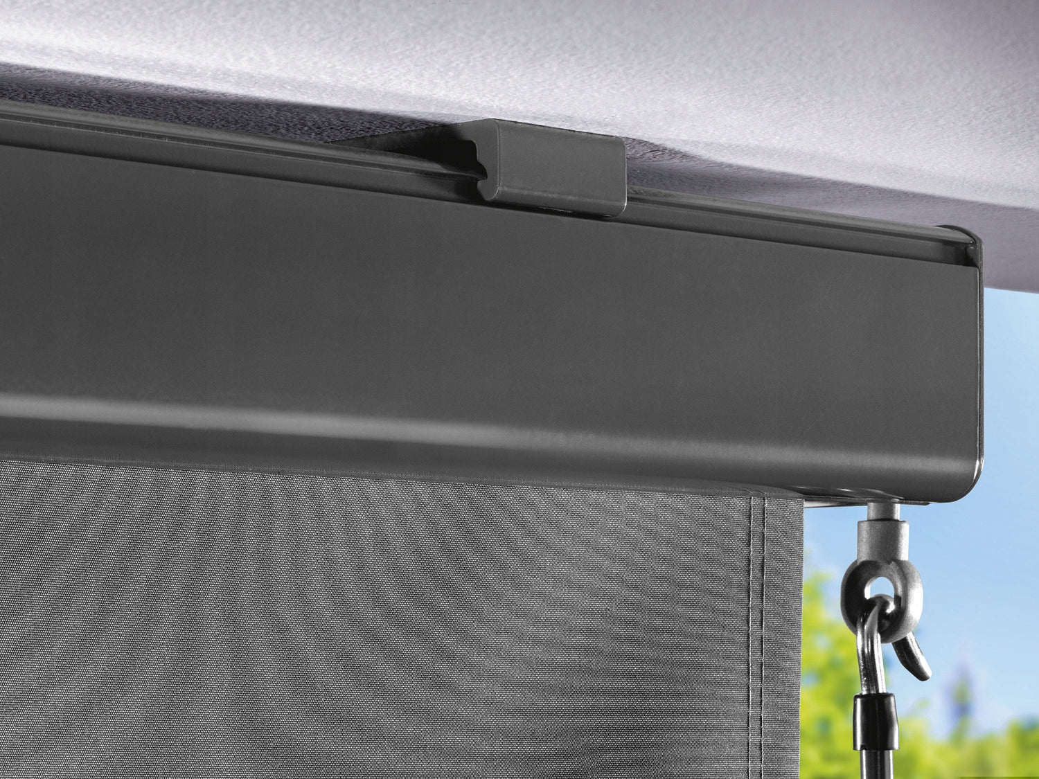 Florabest Awning Terrace Blind Balcony Vertical 140x250 Anthracite Product width 140 cm