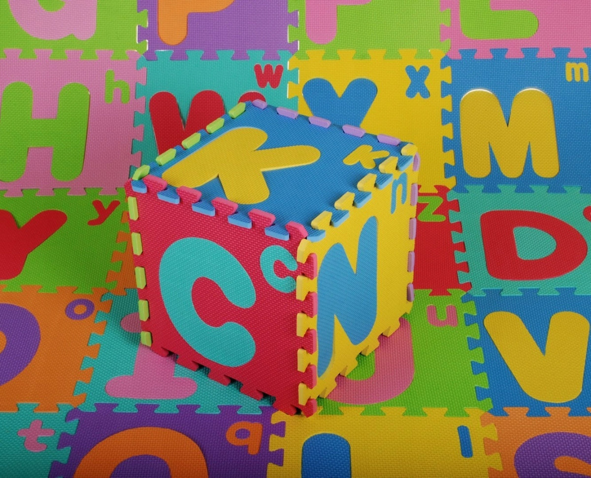 Foam EVA Puzzle Large Small Letter For Kids Packaging status original