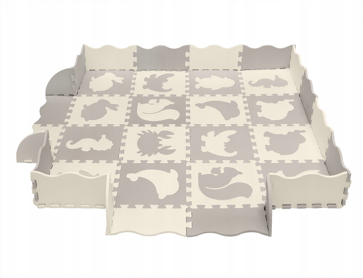 Foam Puzzle, 4x4 Animal Puzzle Mat