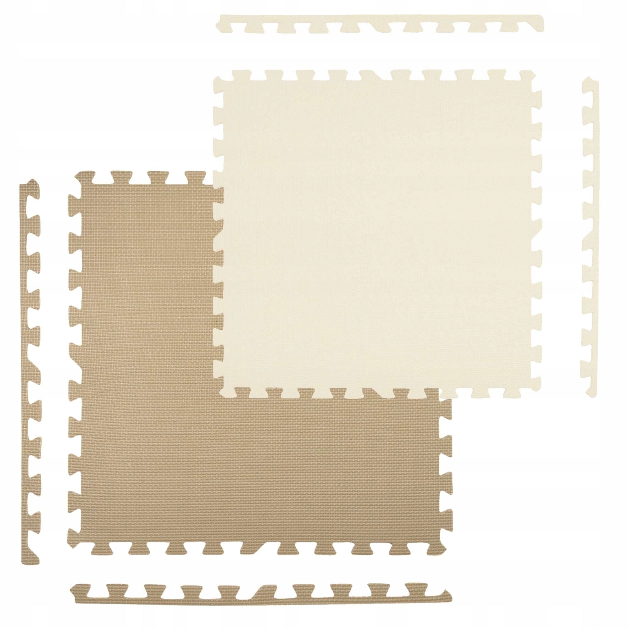 Foam mat for pool fitness exercise equipment puzzle set of 6pcs BEIGE Manufacturer code Mata pod sprzęt do ćwiczeń puzzle 6 sztuk B/B