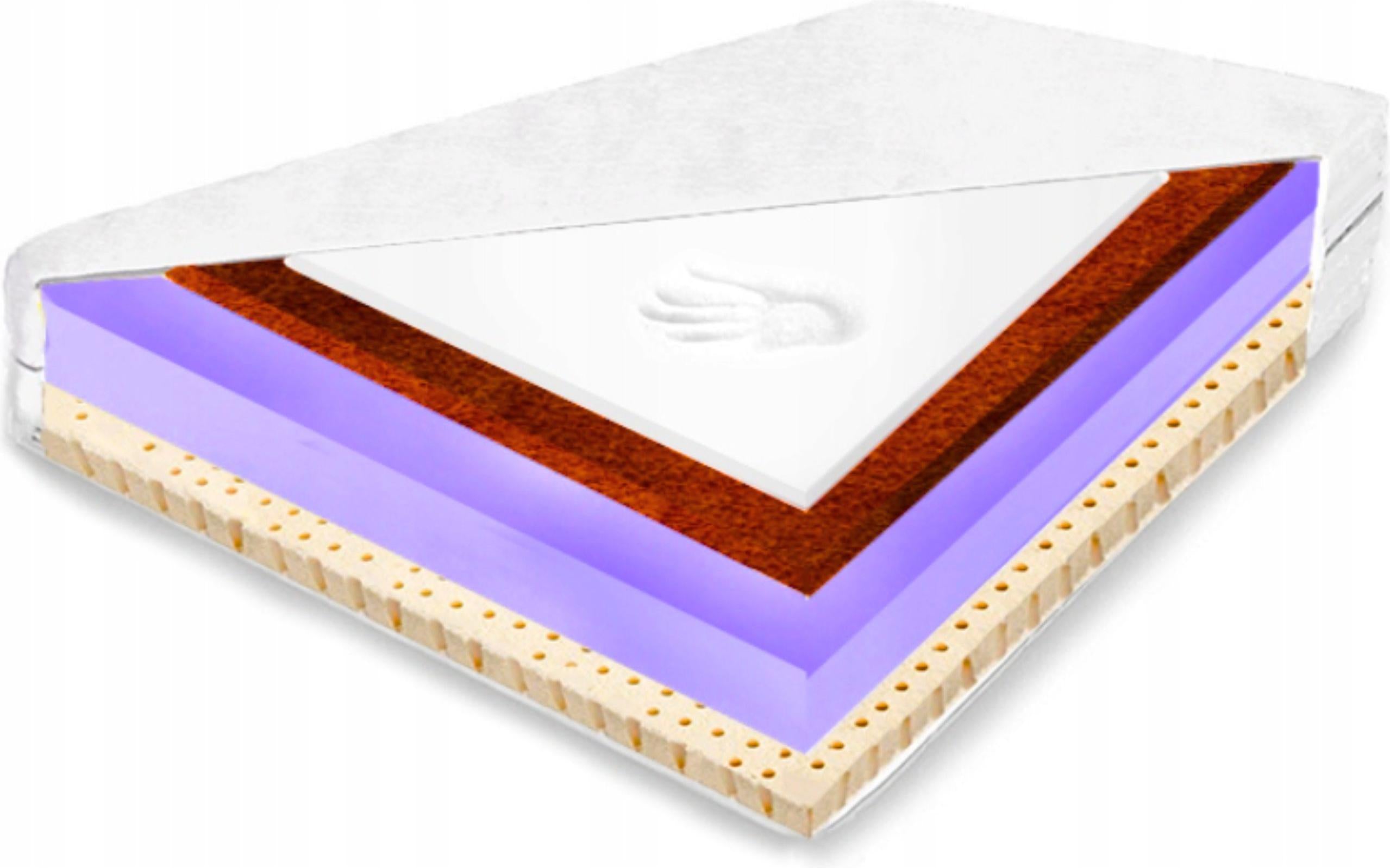 Foam mattress 80x160 latex visco coconut breathable H4 H3 13 cm