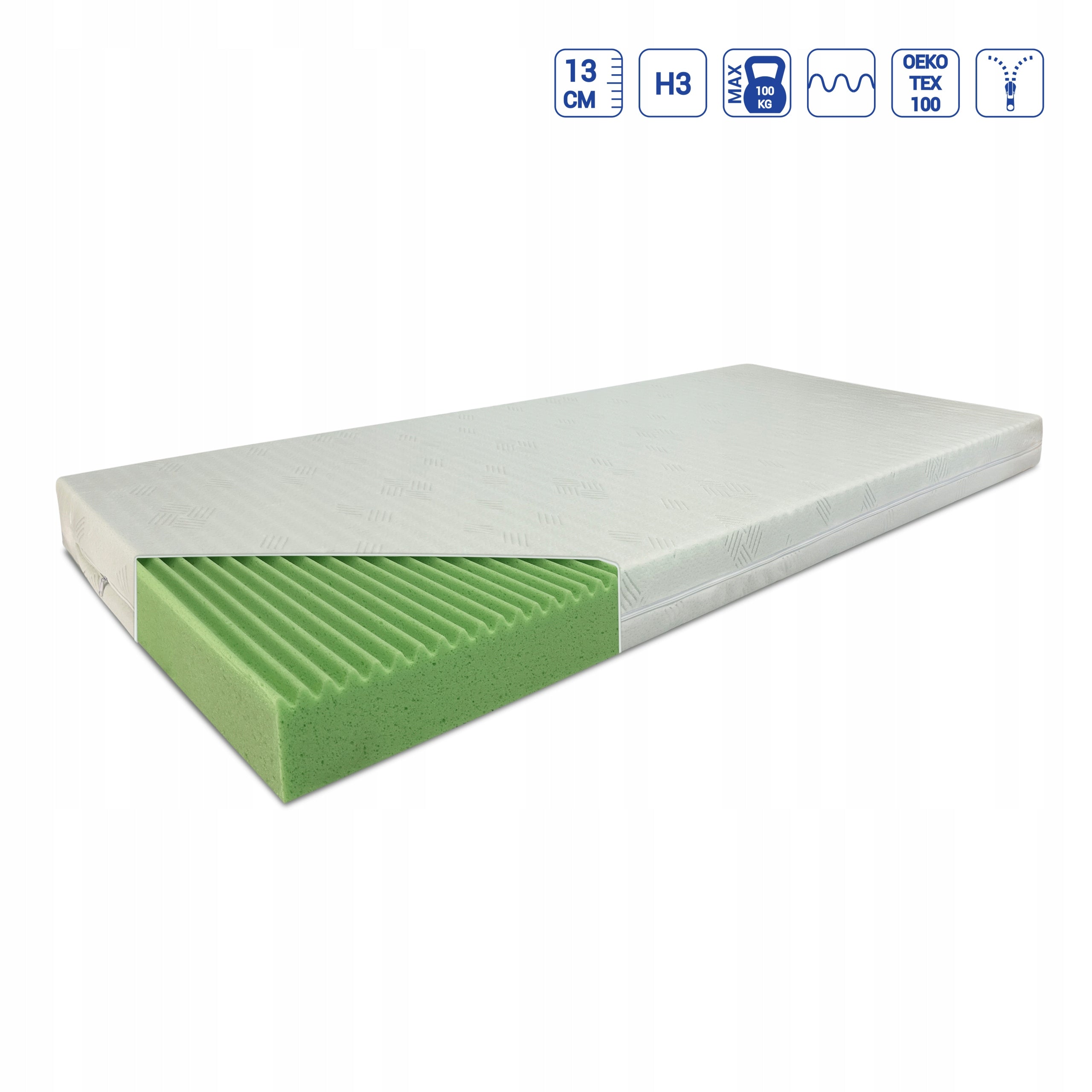 Foam mattress 80x200x13 breathable H3 EAN (GTIN) 5907556897045