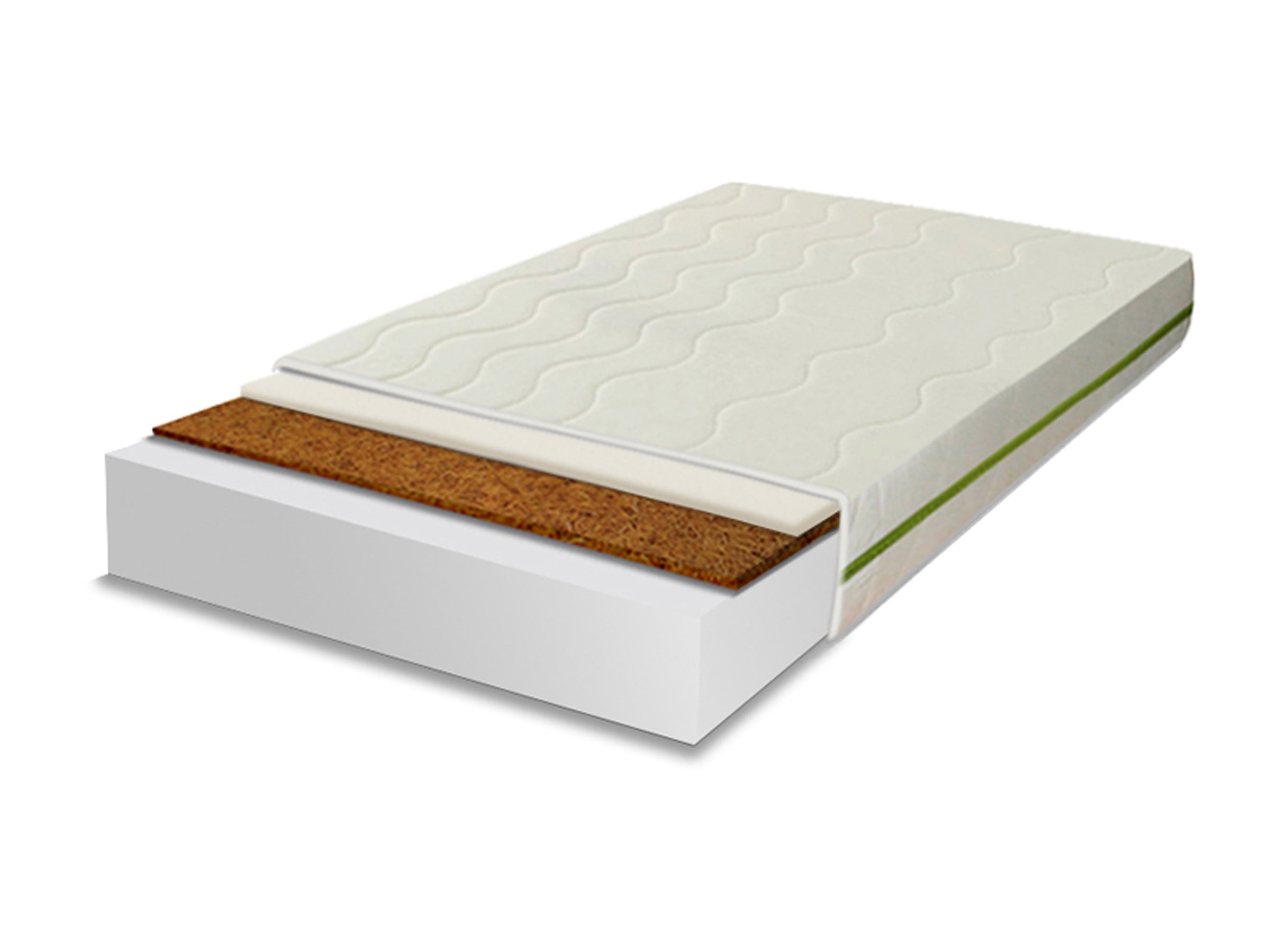 Foam mattress for crib 120X60X10 with coconut