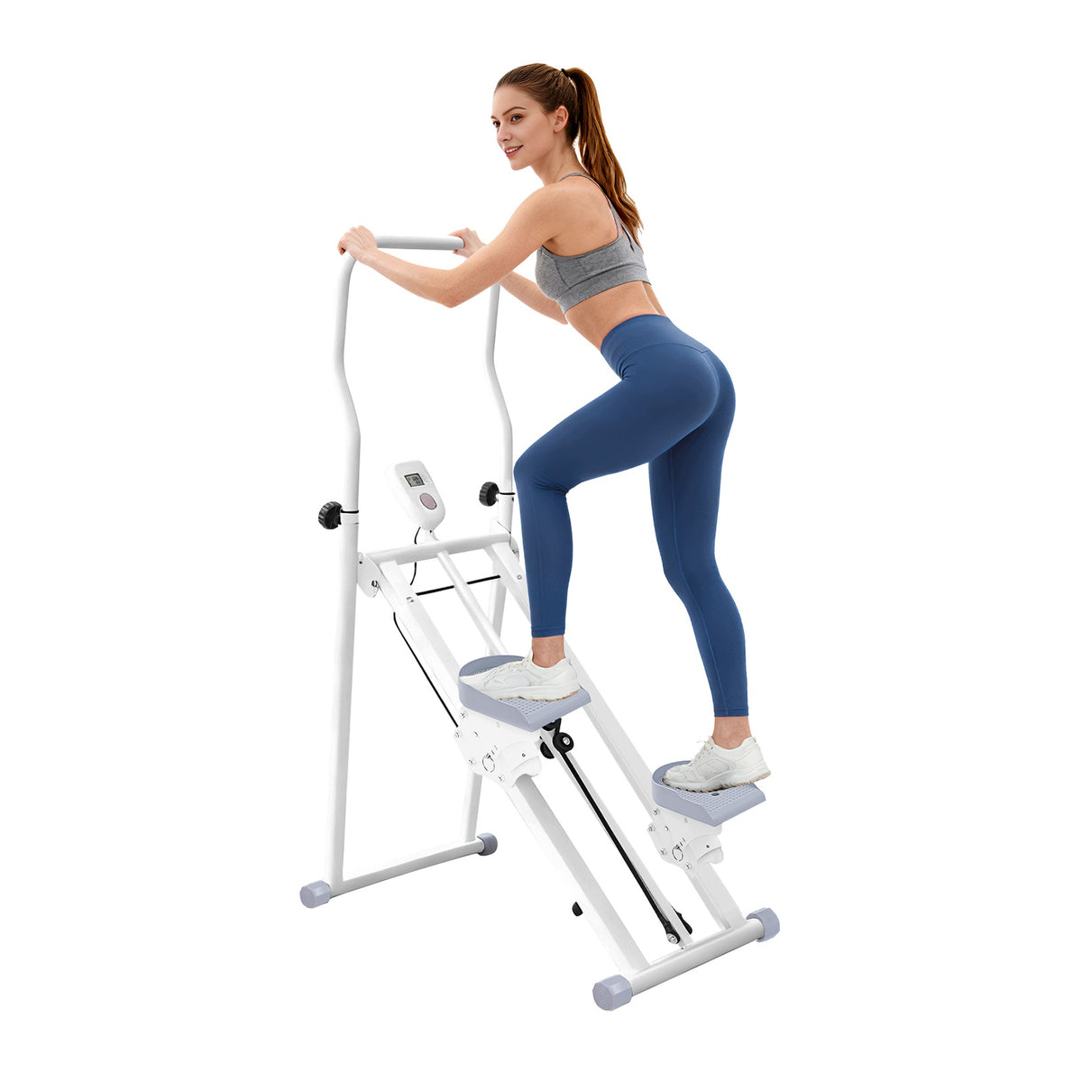 Foldable Vertical Climber Machine for Workout Folding Stair Stepper