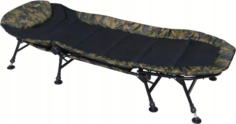 Folding Bed Adjustable Fishing Camping Comfortable 160 kg 205x77 Packaging status original