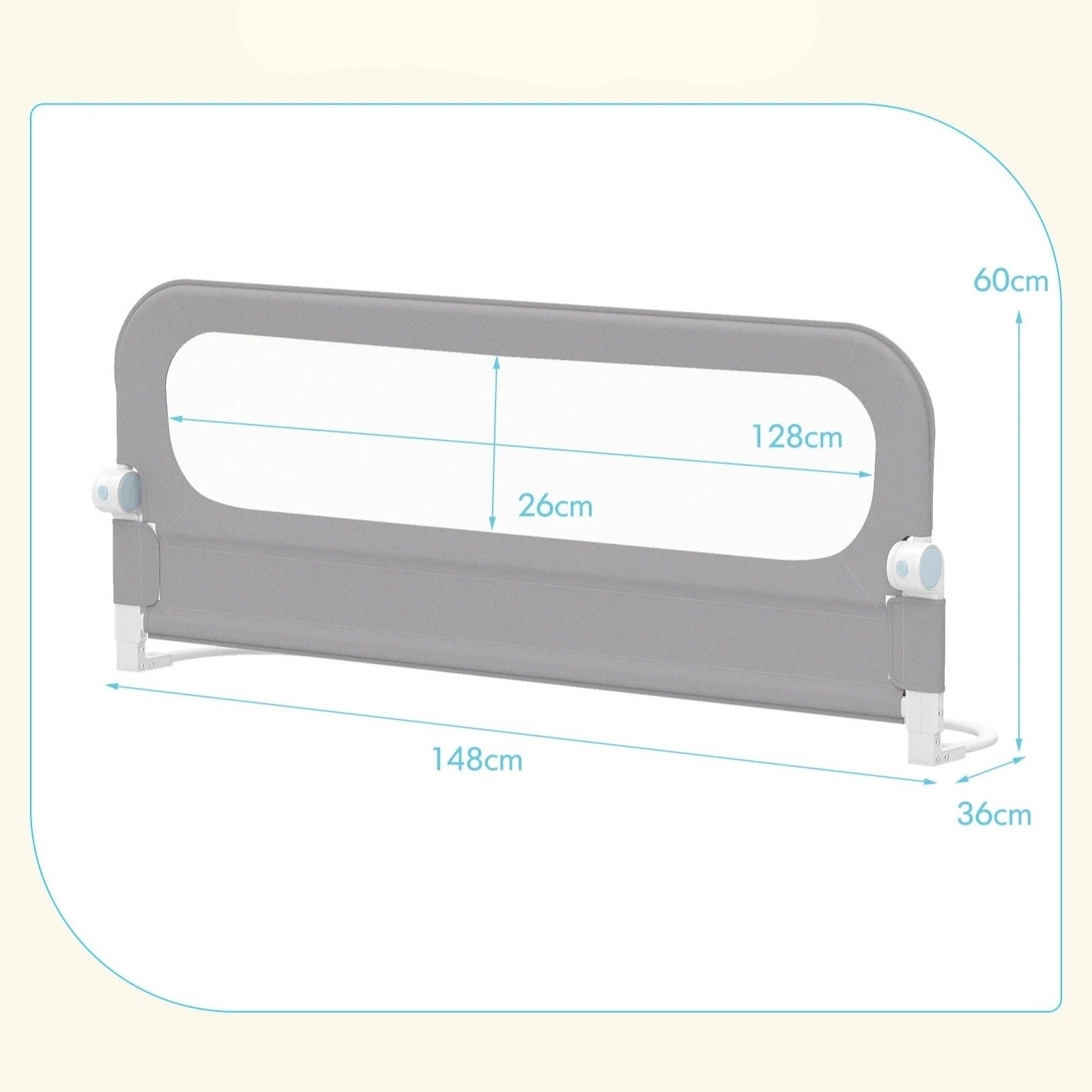 Folding Bed Barrier for Kids Brand Costway
