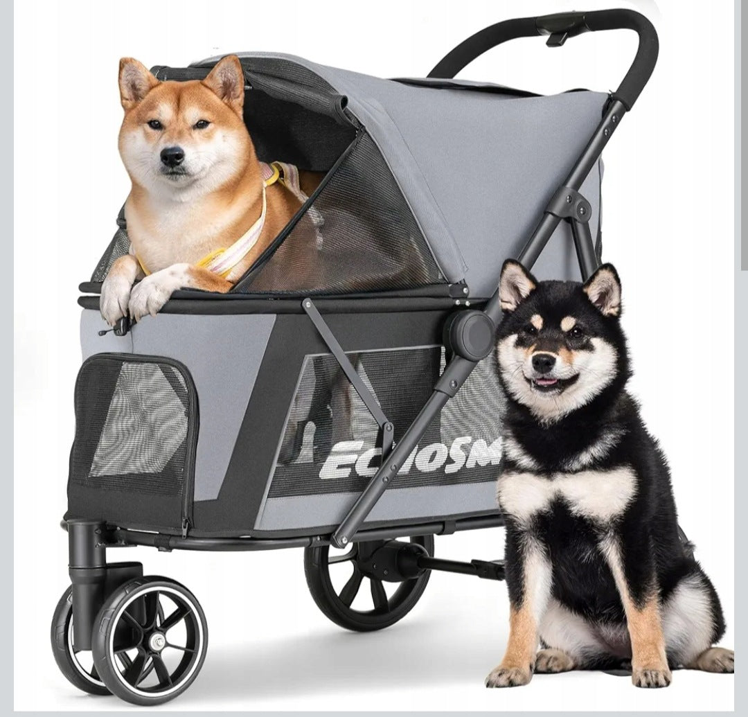 Folding Dog Stroller for Medium/Large Dogs, EchoSmile