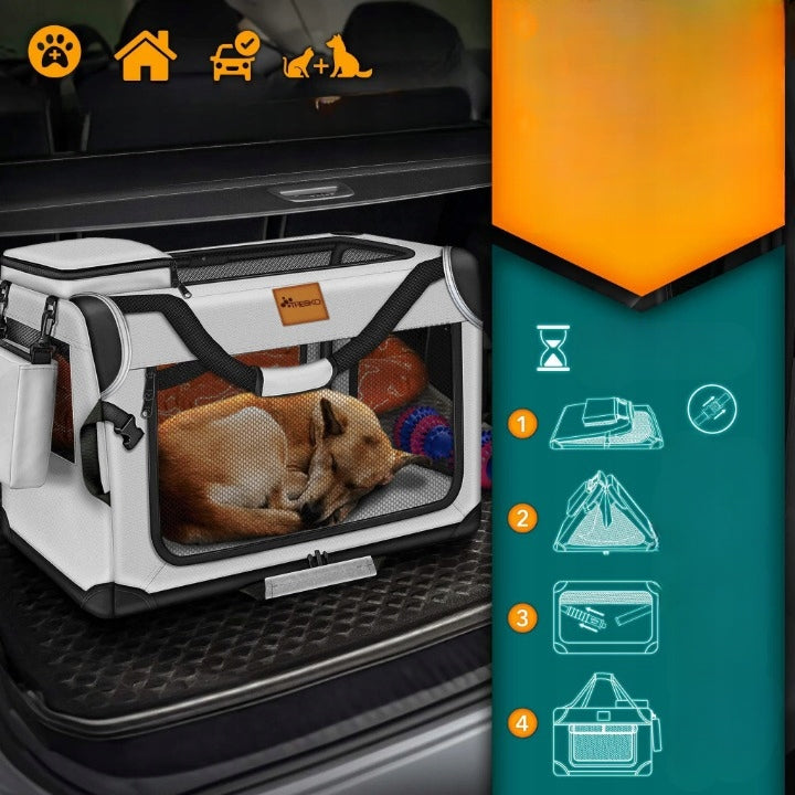 Folding Dog Transporter S Car Cage Mat Manufacturer code Składany Transporter