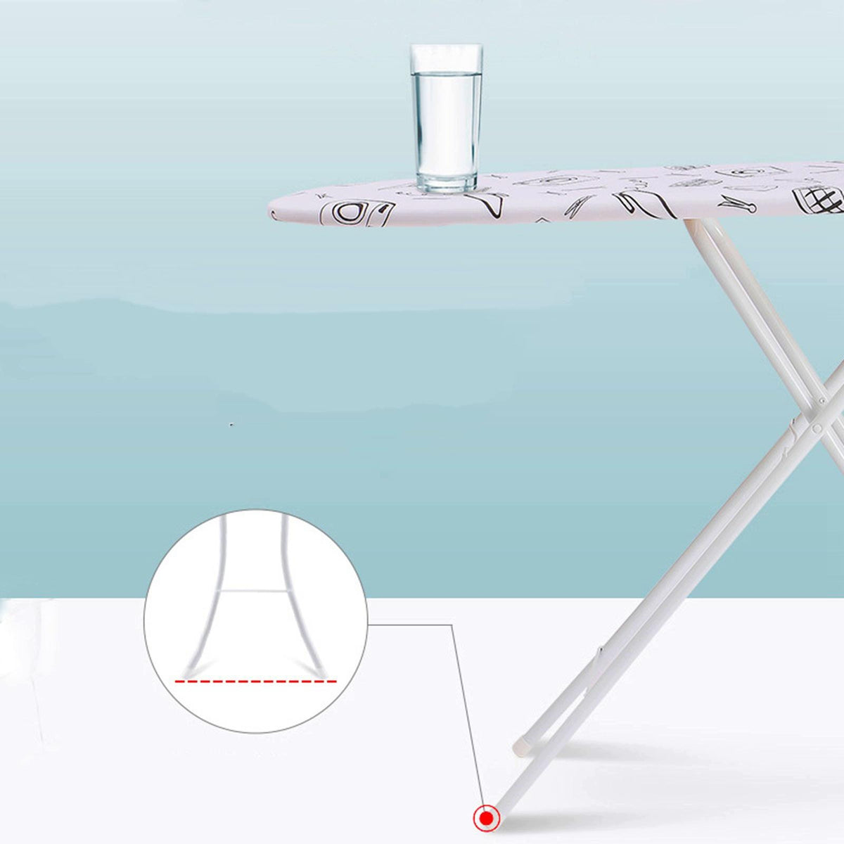 Folding Ironing Board Cover with Iron Rest for Laundry Room 36inch Packaging status original