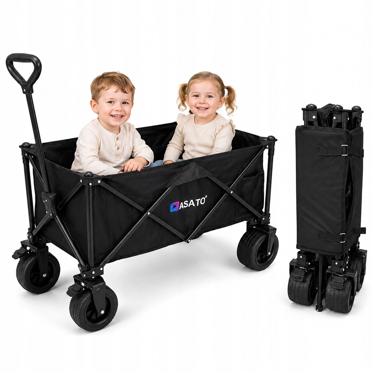 Folding Tourist Trolley For Airplane Transport Garden Shopping Up to 400kg Packaging status original