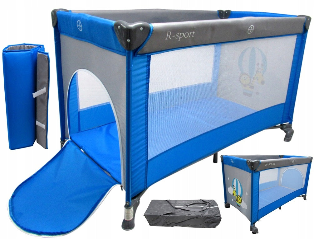 Folding Travel Cot GLR54 PLAYPEN ZAGRODA 126x65 cm Packaging status original