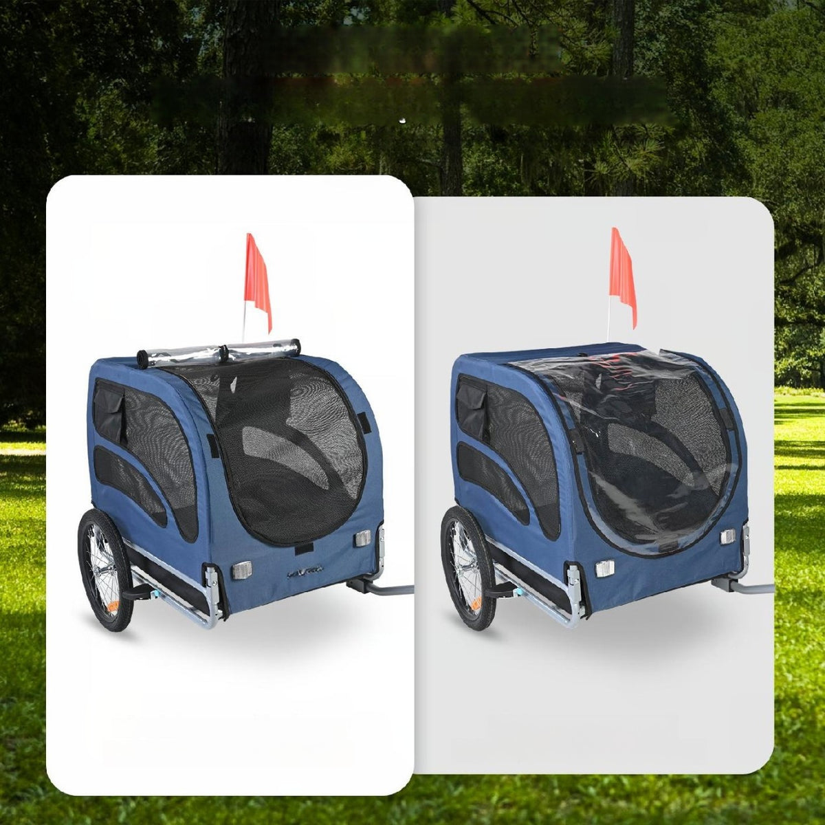 Folding bicycle trailer for animals up to 45 kg fast universal wheels Manufacturer code 5907021453622