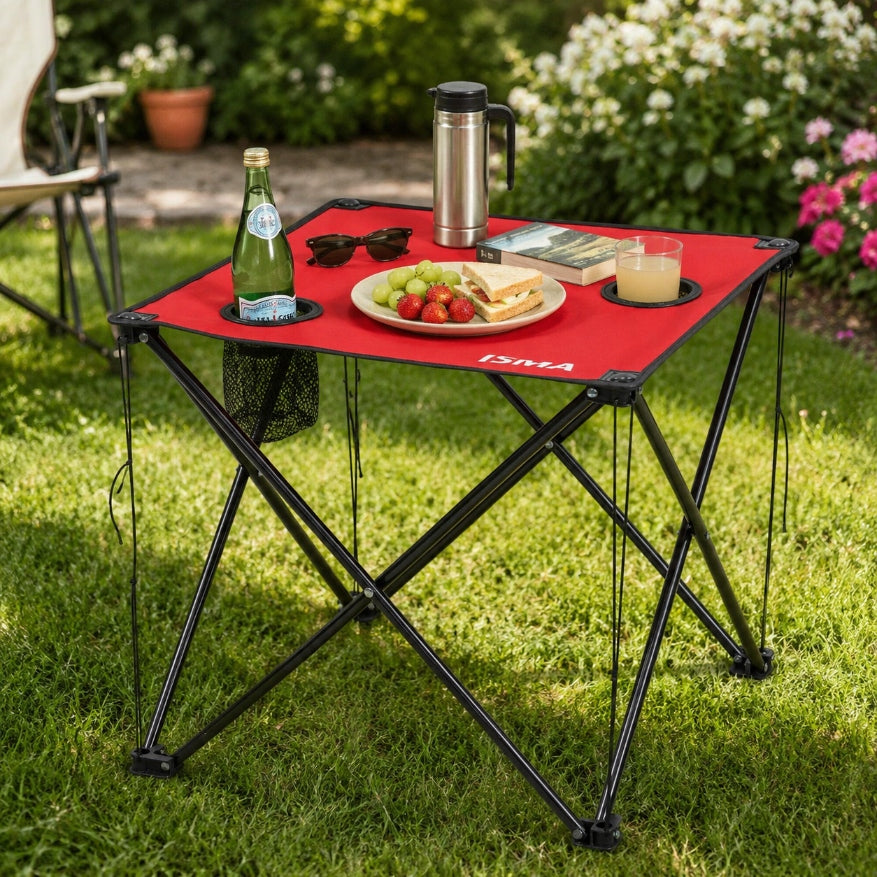Folding camping table 58x58 cm up to 25 kg camping garden mobile Manufacturer code 56080