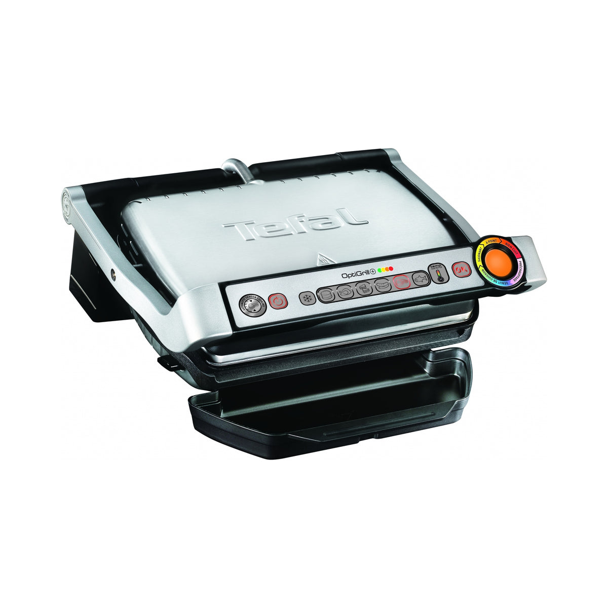 Folding electric grill Tefal GC712 Optigrill+ silver/grey 2000 W Manufacturer code GC712D12
