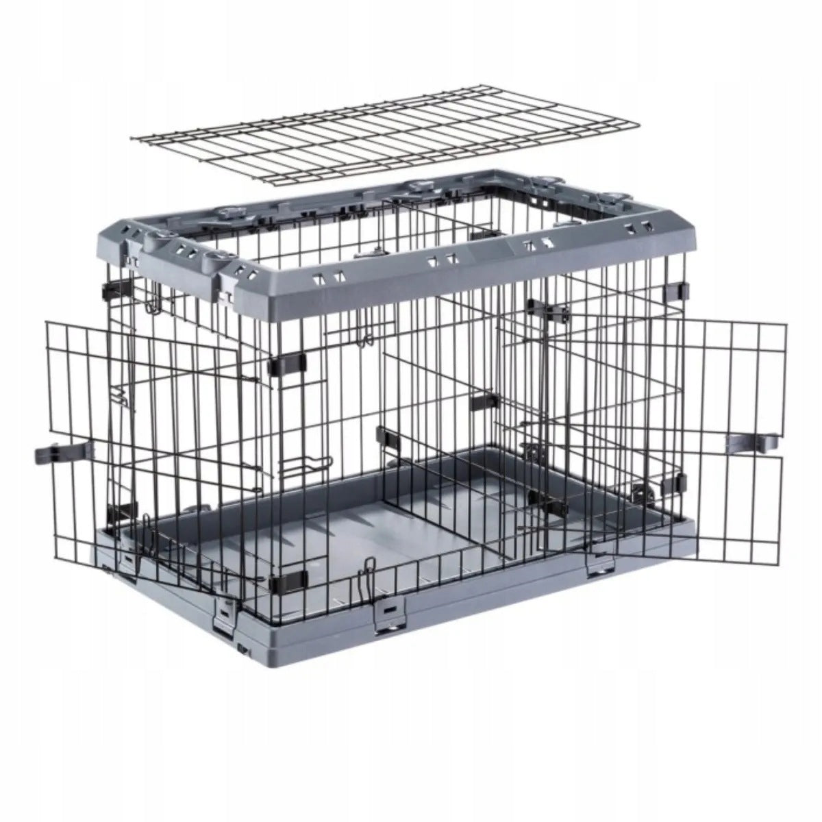 Folding kennel cage for dogs up to 12 kg 75 77x51x55 cm Playpen Ferplast Packaging status original