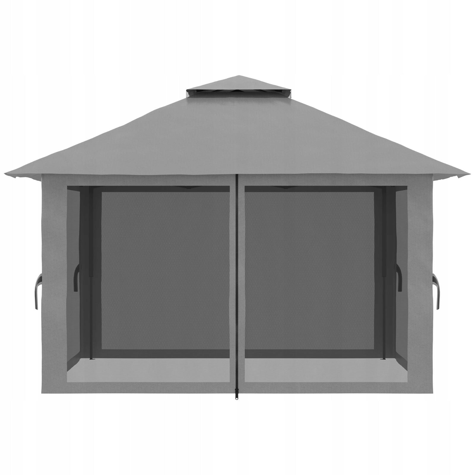 Folding pavilion 4x4m, dark grey, UV Height 283 m