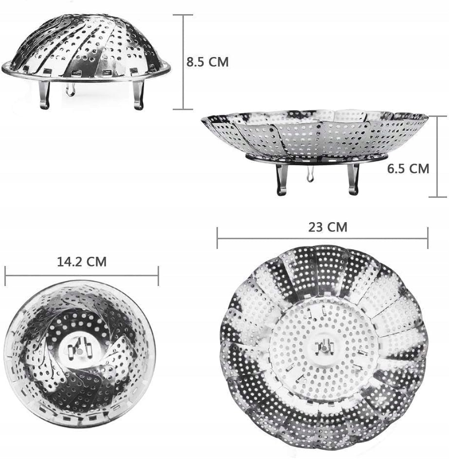 Folding steamer 14-23 cm vegetable steaming basket Brand no brand