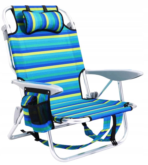 Folding sun lounger beach chair garden hiking WITH PILLOW with suspenders Manufacturer code 5906752911463