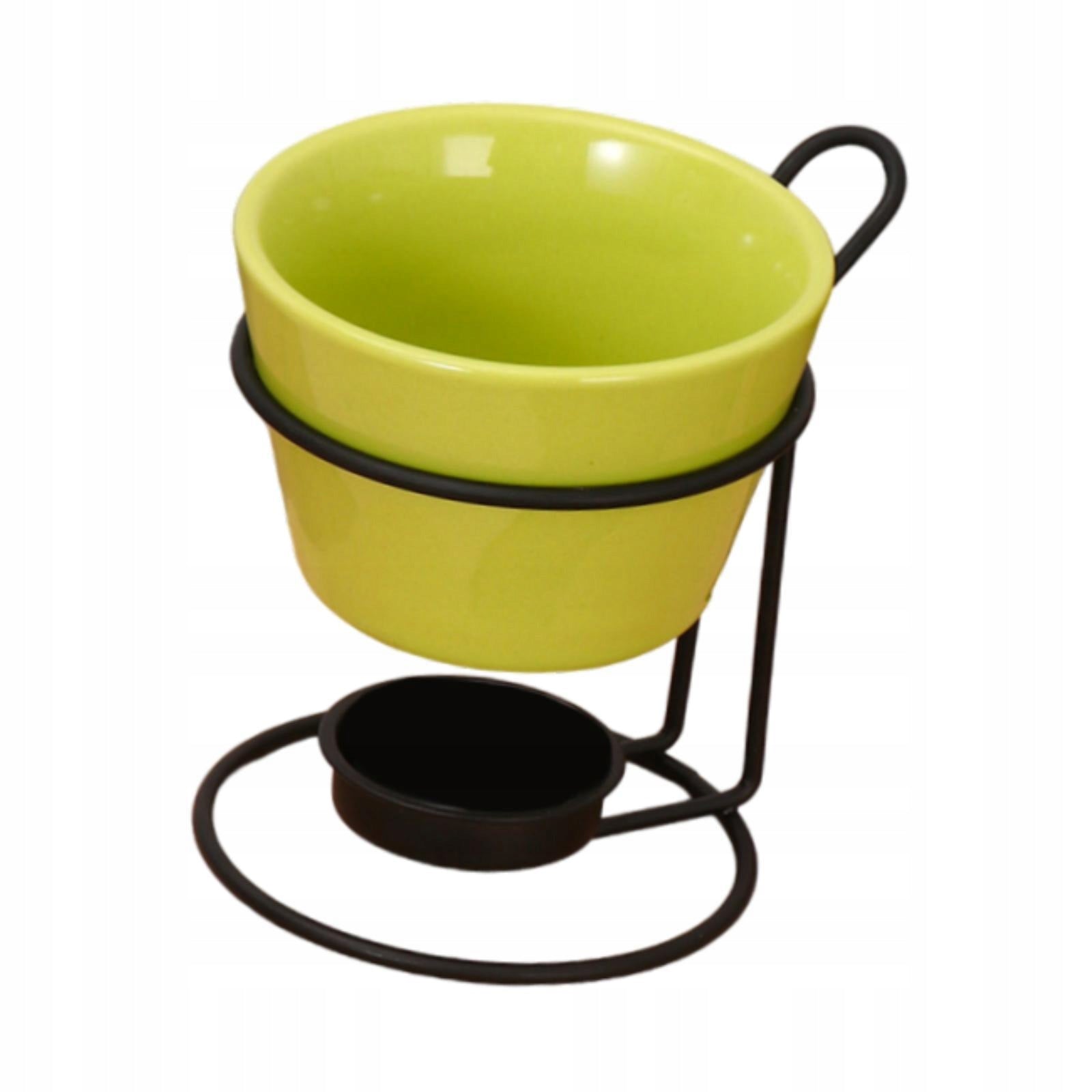 Fondue Pot Set Cheese Fondue Pot with Iron Rack Melt Hot Pot Bowl green Packaging status no packaging