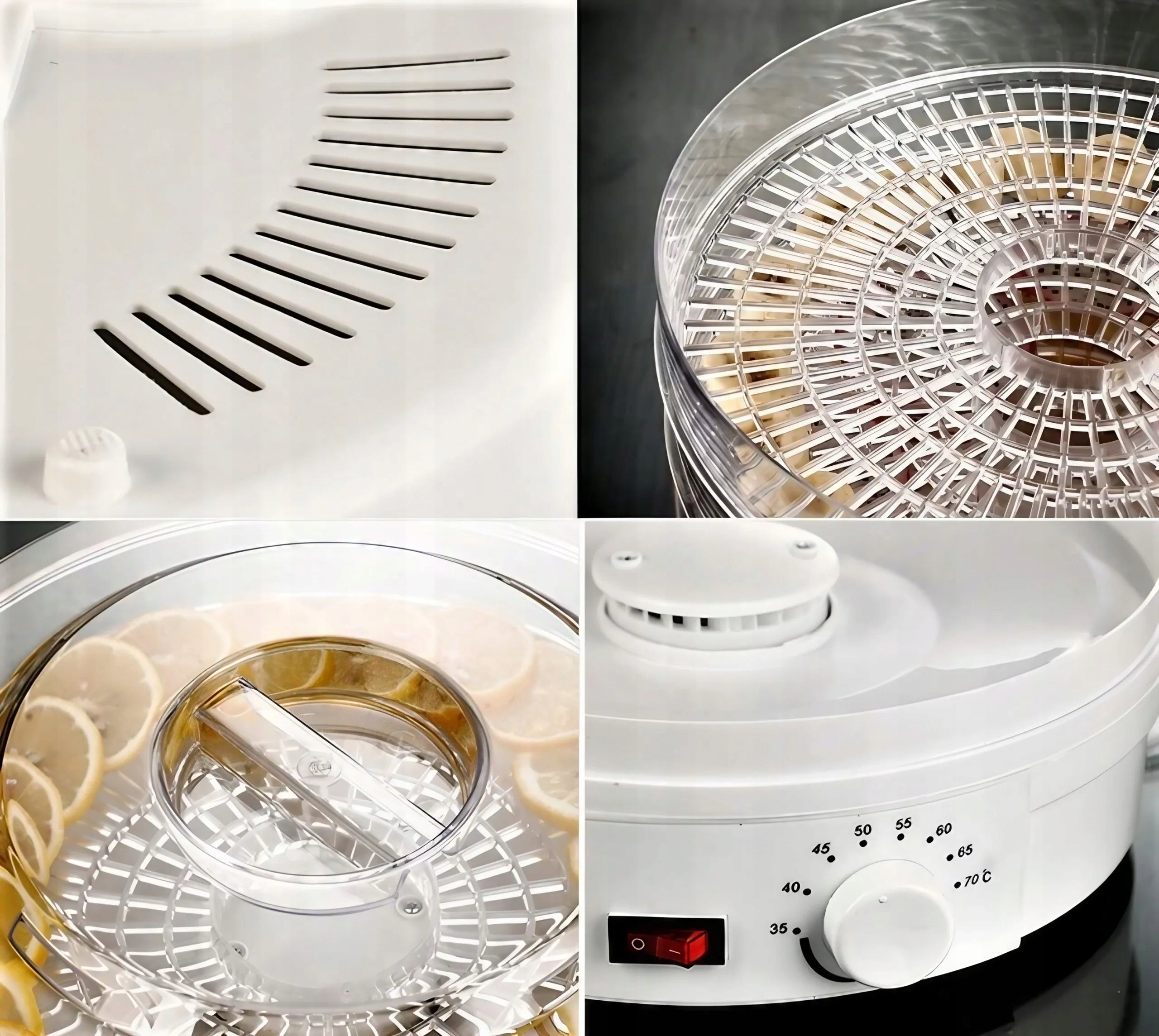 Food Dryer FOR MUSHROOMS FRUIT HERBS VEGETABLES temperature control Manufacturer code DKU1001