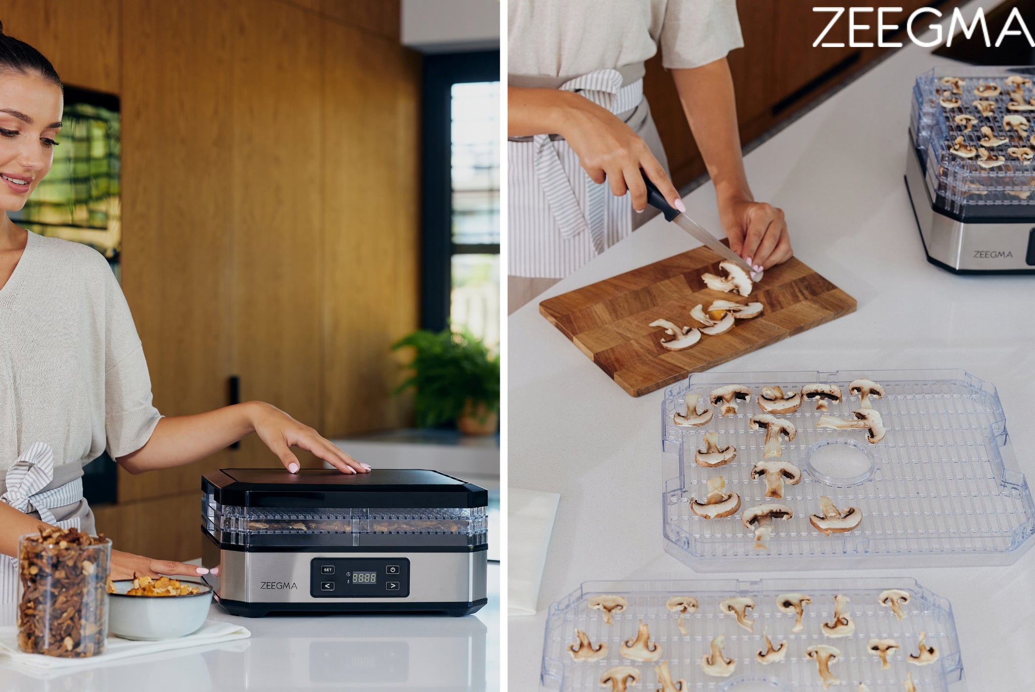 Food Dryer LED SCREEN TIMER SET 6 SIT Zeegma DRY CHEF 500 W Manufacturer code ZE-DRY CHEF SILVER