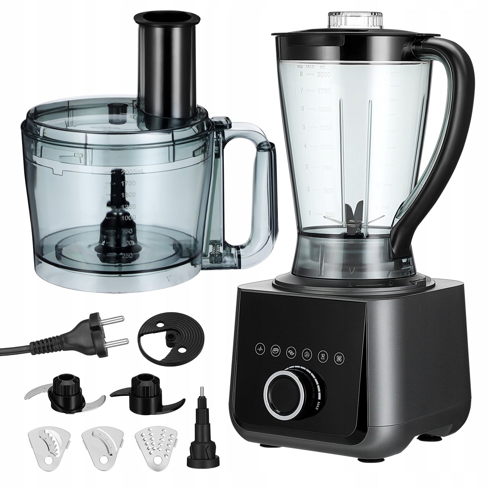 Food Processor 2.5L Professional Food Blender With Processor Bowl EU Plug Brand no brand