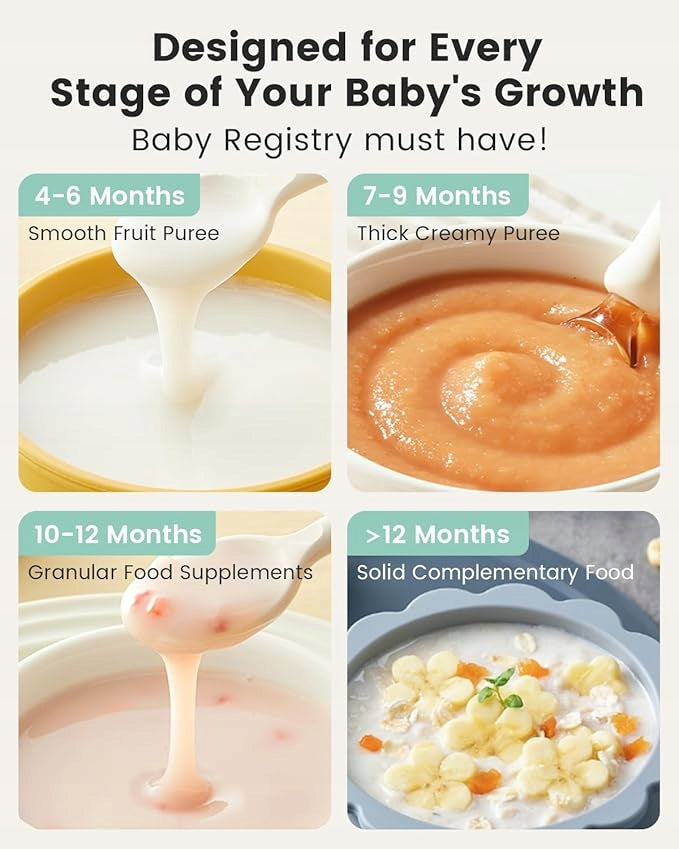 Food Processor 4in1 Steamer Infant Blender BPA Free Sterilization Manufacturer code 6918643259386
