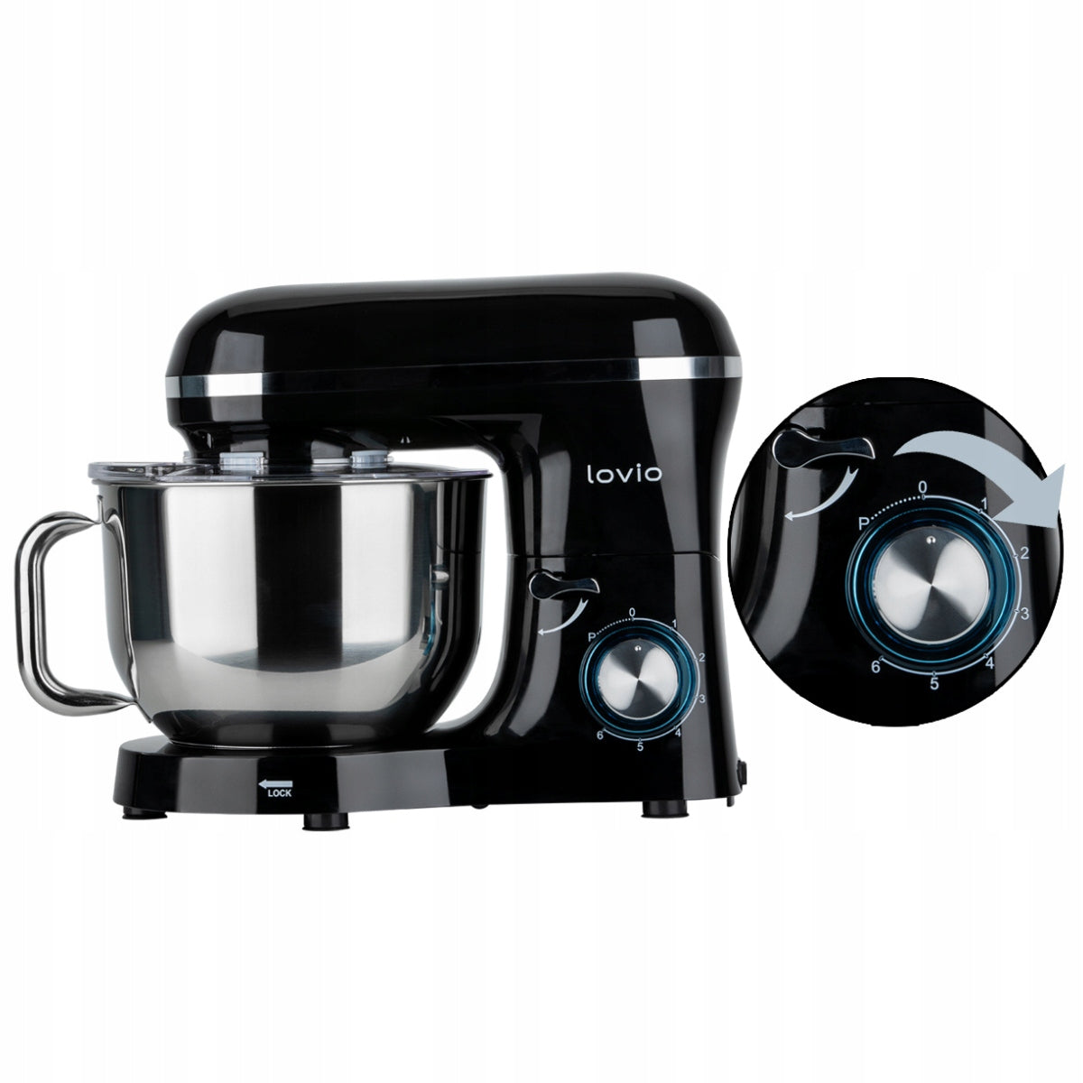 Food Processor PLANETARY MIXER WITH BOWL 6,2L 1900W STRONG DURABLE ACCESSORIES Power rating 1900 W