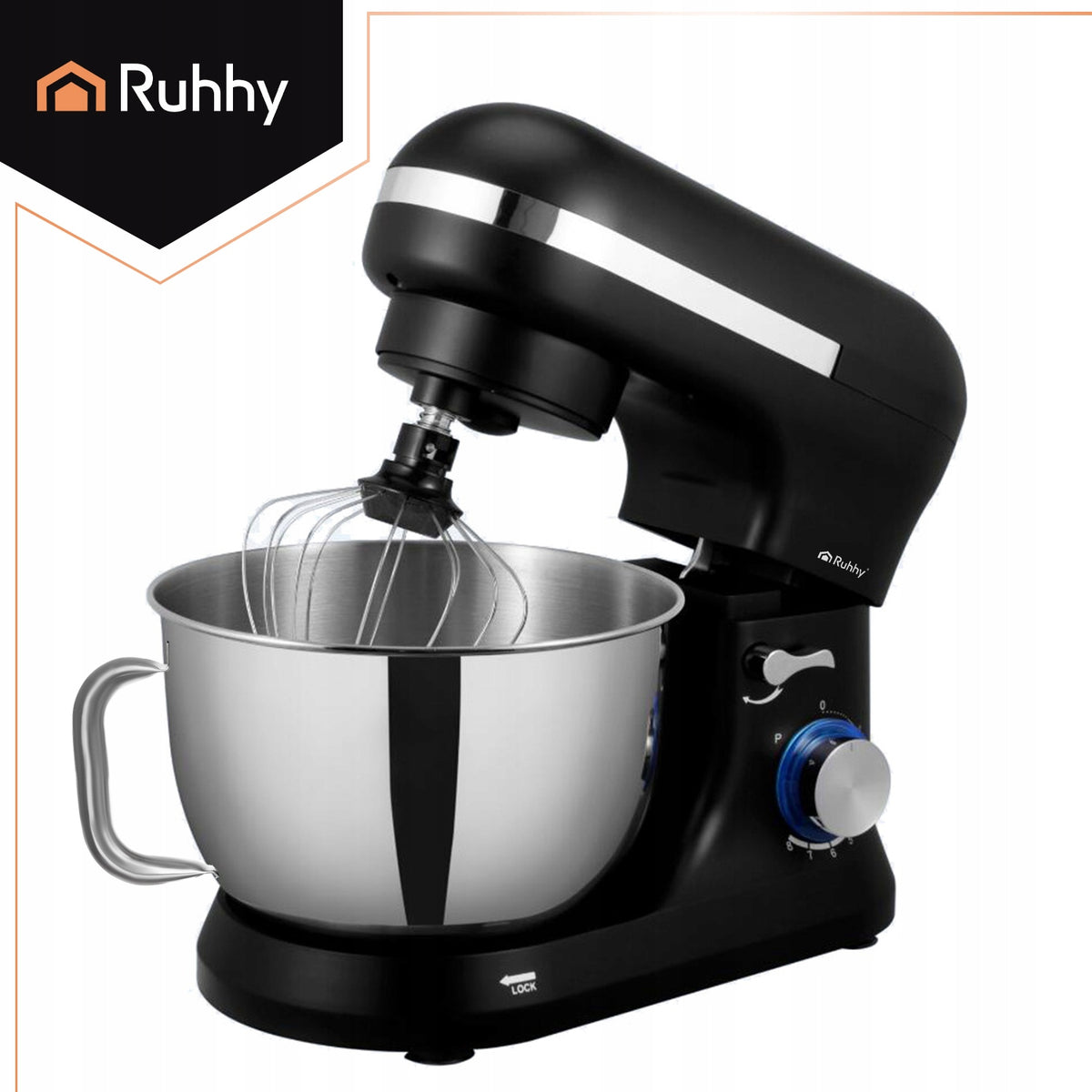 Food Processor Planetary Mixer Multifunctional Black Bowl 4,5l Set Packaging status original