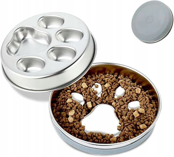 Food Slowing Dog Bowl Steel 304 1L Non-Slip