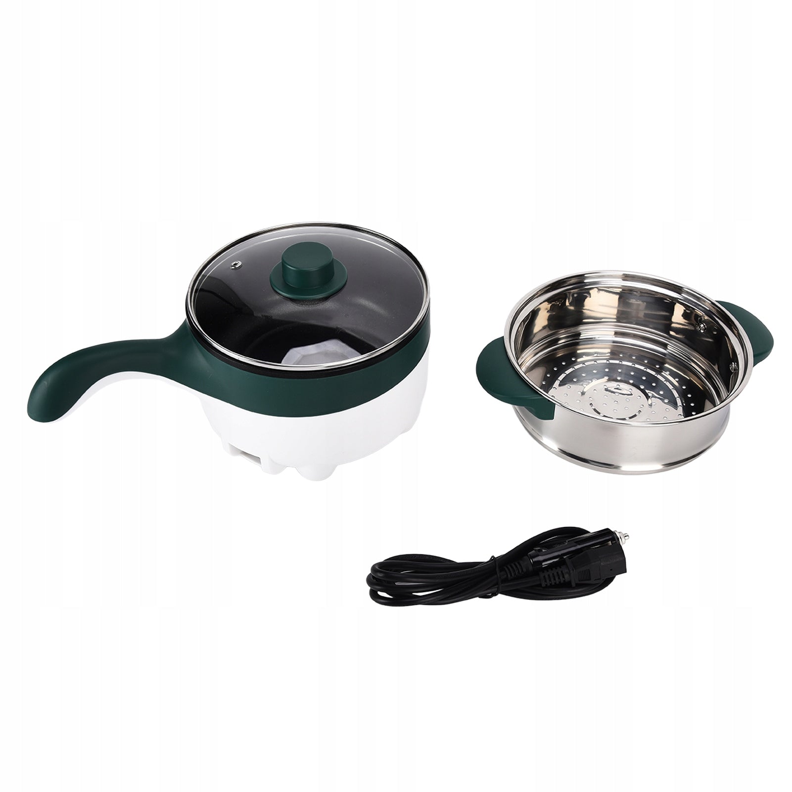 Food Steamer, Electric Pot 2L 12V Electric Stove with Steel Brand no brand
