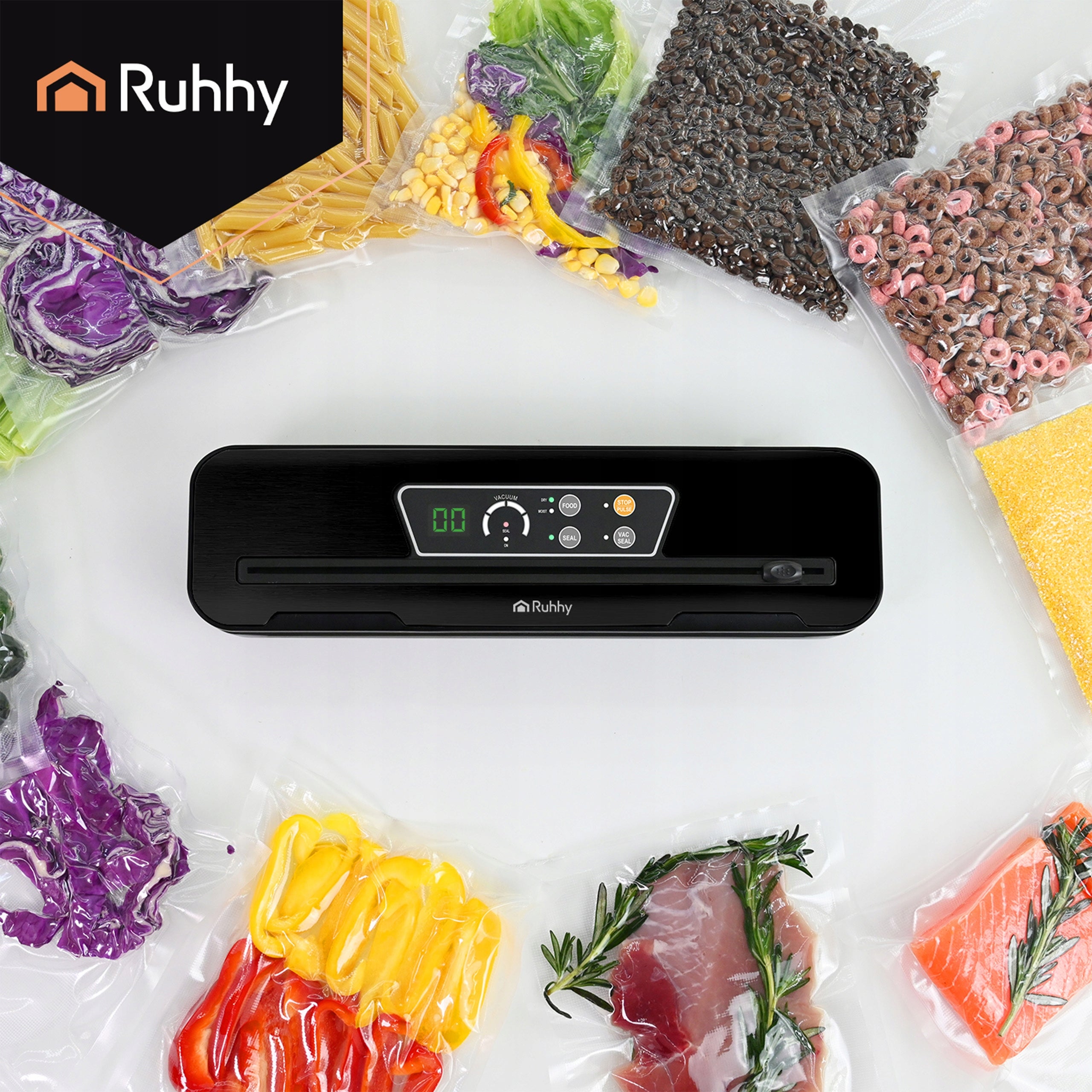 Food Vacuum Welding Machine Automatic Food Packing Machine + Bags Manufacturer code Zgrzewarka do folii Ruhhy 24755