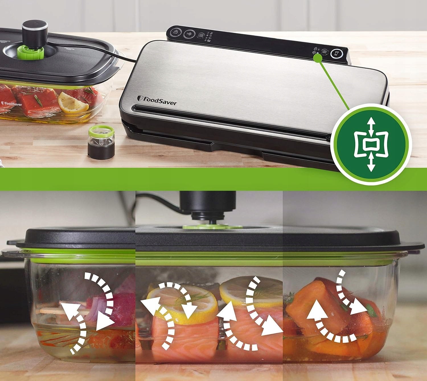 Food Vacuum Welding Machine Food Packaging Machine FoodSaver VS3190X SET Material metal synthetic material